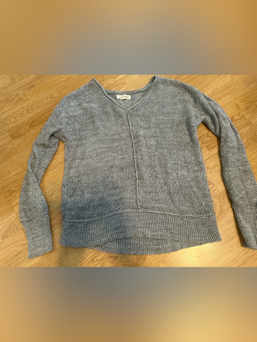 Lucky Brand V-Neck Women’s Sweater - Gray